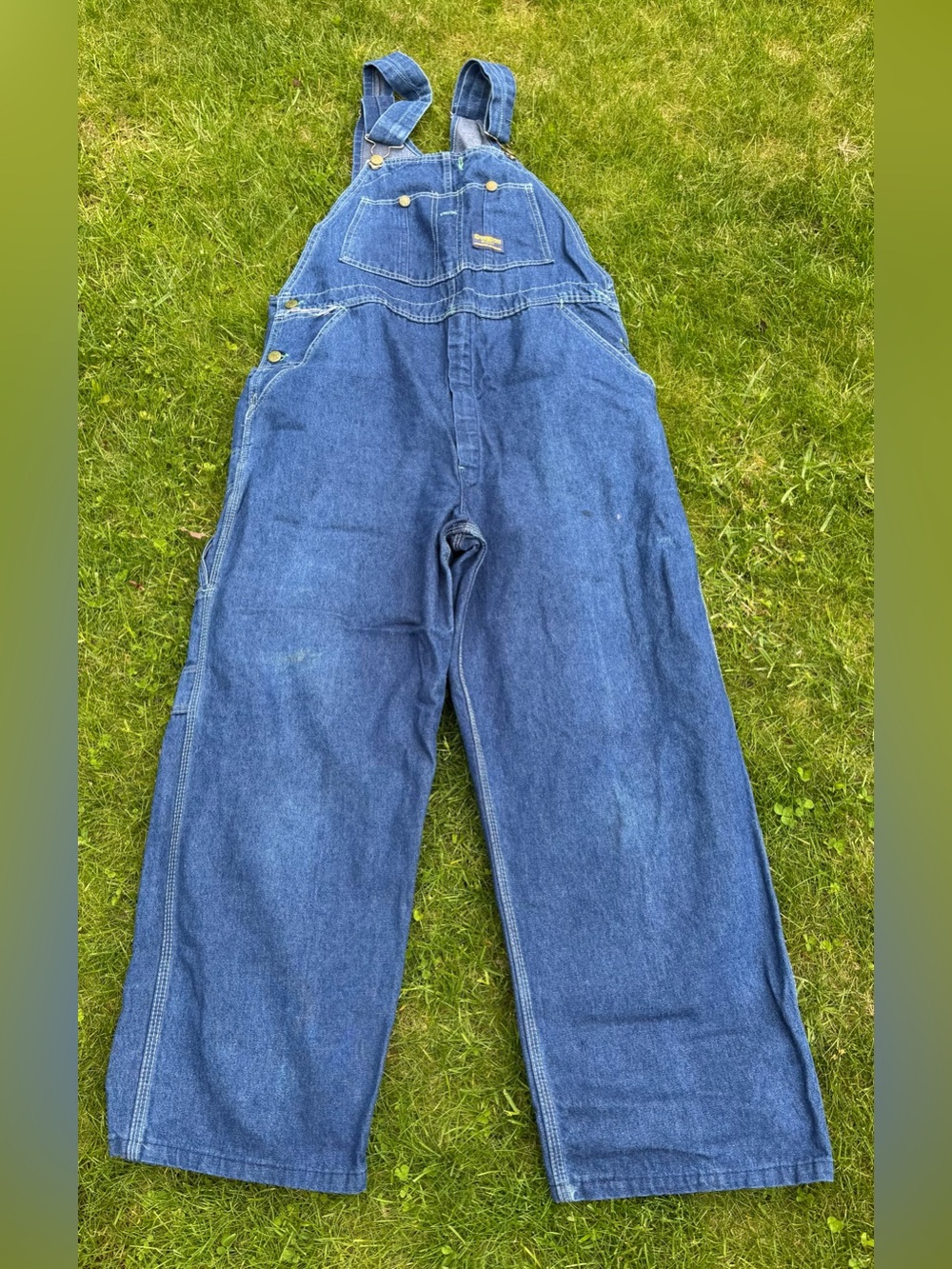 Vintage OshKosh B'gosh Dark Blue Relaxed Denim Overalls